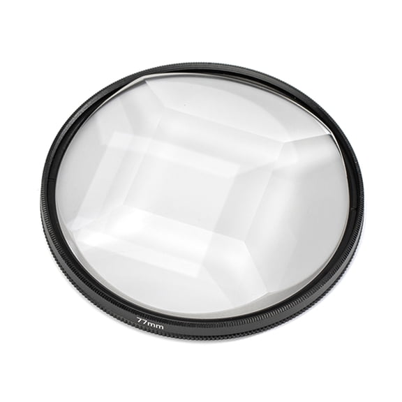 Innovative 77mm Fractaled Prism Filter Multiple Effect Quadriprism for DSLR Cameras Enhances Photos