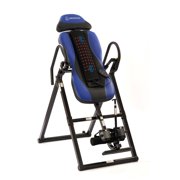 Innovative Advanced Medisonic Inversion Table with Ajustable Vertical Heat & Vibrating Massage Pad and - 300 lb Weight Capacity - Blue