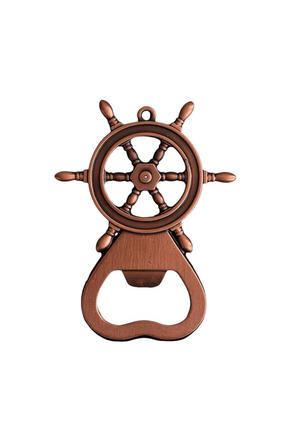 Innovative Alloy Steering Keychain With Bottle Opener For Adventurers And Teens
