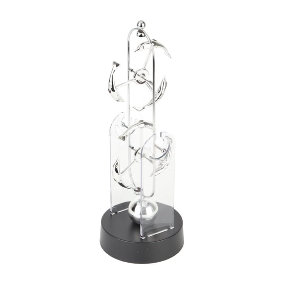 Innovative Animal Shaped Perpetual Motion Machine Decorative Kinetic Desk Toy and Dolphin Perpetual Motion Simulator for Office Home Decor, 11.4x4.7x3.9 Inches / 29x12x10 cm