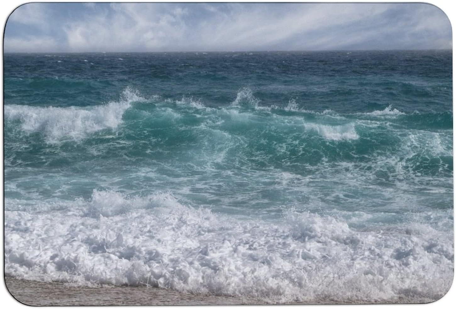 Innovative Bathroom Rug Mat Ocean Water Wave Seascape Bath Mat Ocean ...