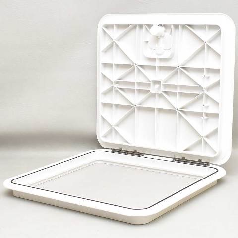 Innovative Boat Deck Hatch 520-725 | 16 x 18 Inch Polar White