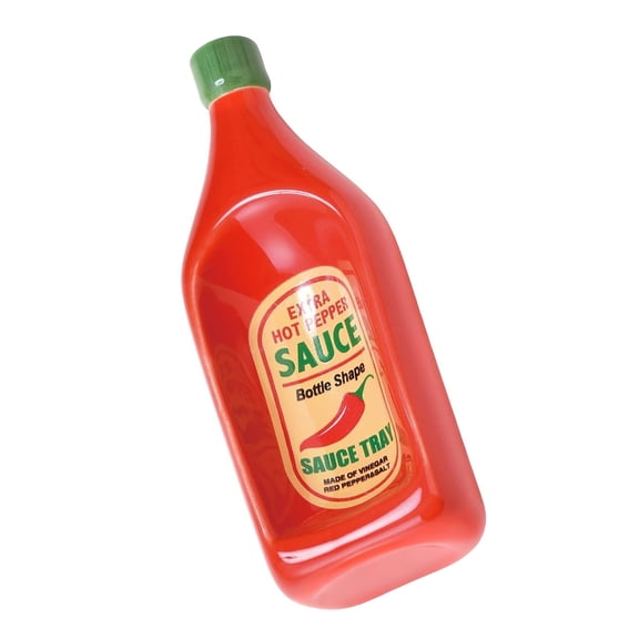 Innovative Ceramic Condiment Dish Tomato Ketchup Bottle Shape Dipping Bowl Multipurpose For Kitchen Decoration