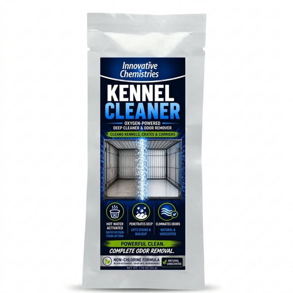 Innovative Chemistries Kennel Cleaner, Oxygen Powered Cleaning Powder, Unscented 50 Gram