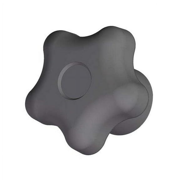 Star Knob, 1/4-20 Thread Size, 1-1/4"L, Blind Tap, Steel