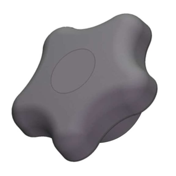 Star Knob, 3/8-16 Thread Size, 1"L, Blind Tap, Steel