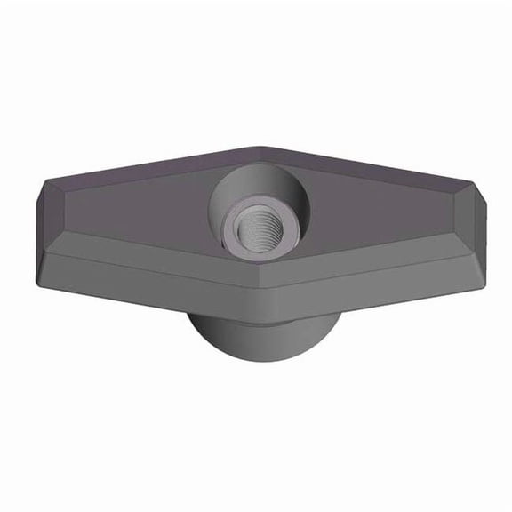 T Knob, 1/4-20 Thread Size, 1"L, Thru Tap, Steel GN4C----T5---21