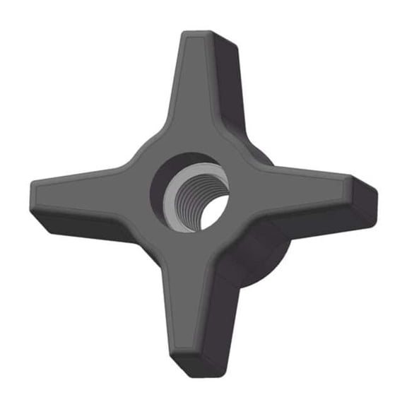 Innovative Components Hand Knob,Through Hole,3/8"-16 GN6C----4P7L-21