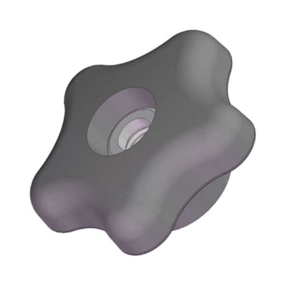 Innovative Components Hand Knob,Through Hole,5/16"-18 GN5C----5SA--21