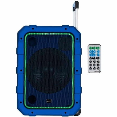 Innovative Concepts Portable Rolling Powered Speaker with Bluetooth Remote Control