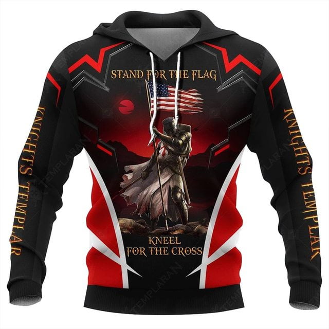 Innovative Cool Knight Hoodie Men s Fashion Casual Middle Ages Knight 3D Printed Long Sleeved Sweatshirt Pullover Sweater Walmart