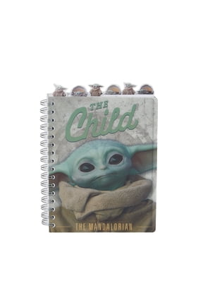 Baby Yoda Notebook Star Wars Mandalorian Tab Journal for Kids
