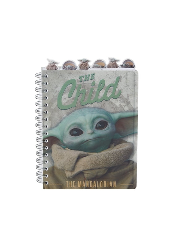 Baby Yoda Notebook Star Wars Mandalorian Tab Journal for Kids
