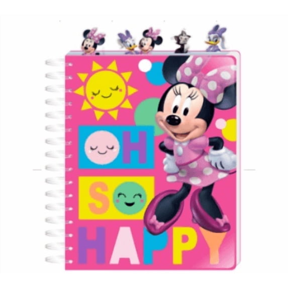 Mini Mouse Notebook Innovative Designs Disney Minnie Mouse Tabbed Spiral Ruled Notebook, 96 ...