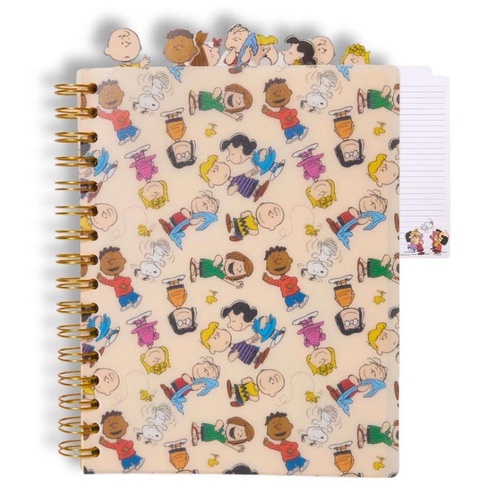 Innovative Designs Peanuts Gang Spiral Bound Journal Notebook, 144 ...
