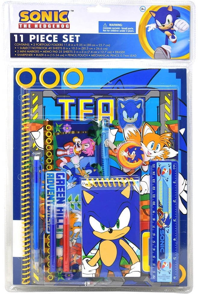 Innovative Designs Sonic Hedgehog with Pencil Pouch, 8.5in x 11in