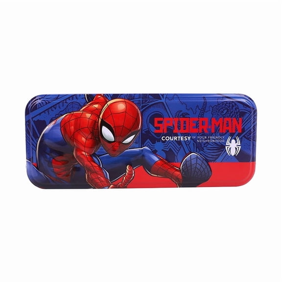 Innovative Designs Spider Man Pencil Case Set, Molded with Zip Closure
