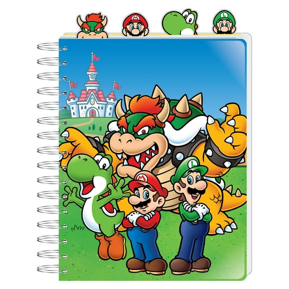 Nintendo Super Mario Brothers 4-Tab Journal