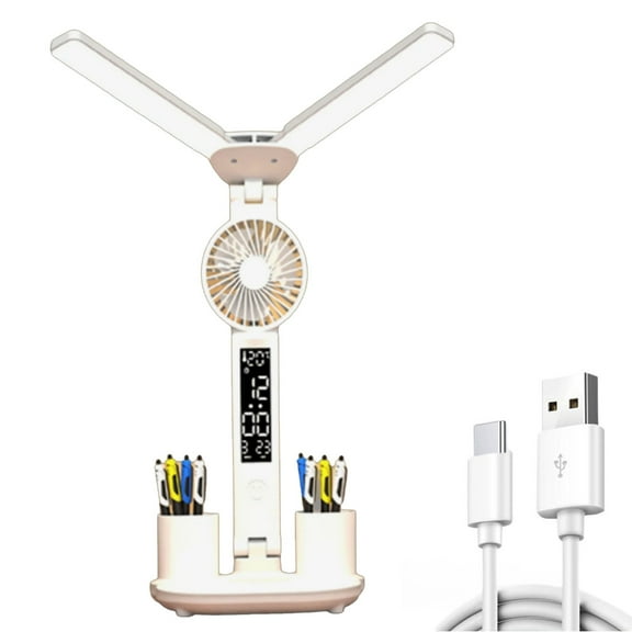 Innovative Desk Lamp with Fan, Touches Display and Adjustable Color Temperature