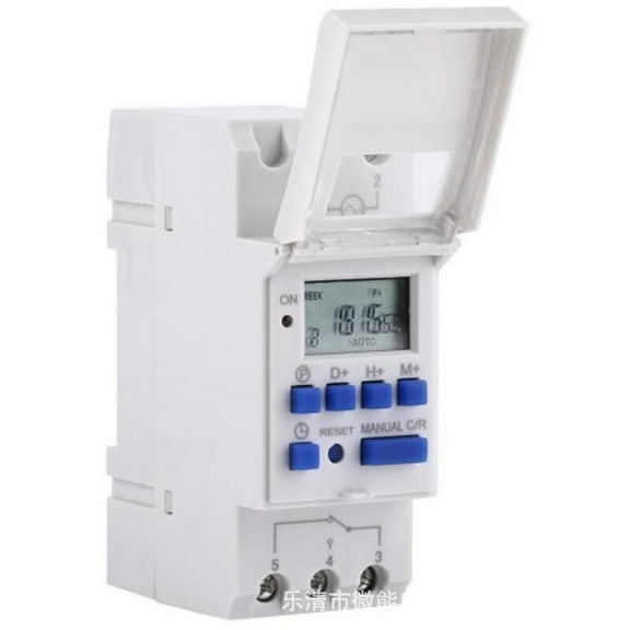 Innovative Digital Timer Switch, Perfect For Heavy Duty Tasks, Featuring An LCD Display And DIN Rail Mounting, Offers Weekly Programs With High Precision (16Amp Capacity)