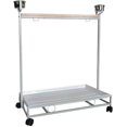 thumbnail image 1 of 41" Large  Cockatoo Parrot Bird Play Stand Gym Play Ground Rolling Stand. (Silver White), 1 of 4