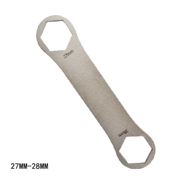 Innovative Double Headed Wrench in Stainless Steel Designed Specifically for Rockshox & Fox Fork (27-28mm)
