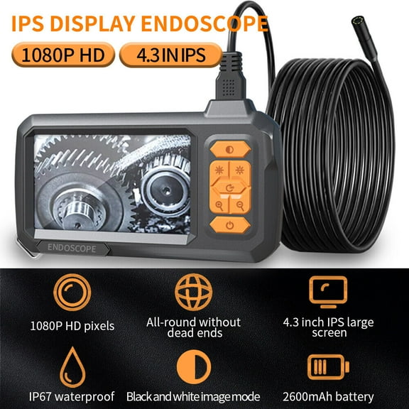 Innovative Dual Lens Endoscope, Semi-Rigid Snake Camera for Industrial Maintenance and Home Repairs with Easy Connection and Wide Application