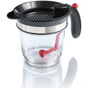 4 Cup Gravy Separator For Cooking, Fat Separator With Bottom Release Mechanism, Dishwasher Safe Design For Easy Cleaning