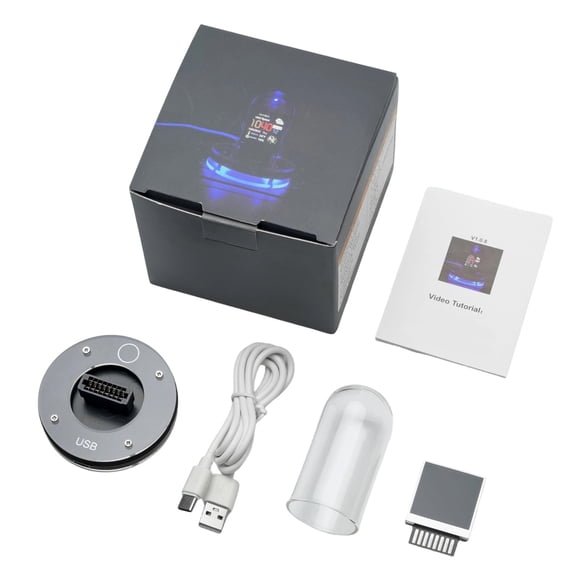 Innovative Flipping Display Stock Weather Monitor Featuring Glow Tube Technology Intelligent Desktop Clock Decors