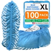 Innovative Haus 100 Pack Blue Extra Large Disposable Shoe Covers