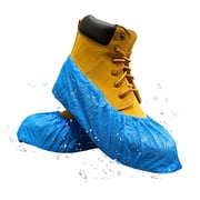 Innovative Haus 100 Pack Blue Extra Large Waterproof Disposable Shoe Covers