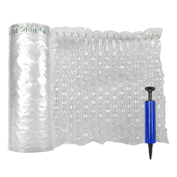 Innovative Haus 16" x 72' Inflatable Bubble Cushioning Wrap. Free Pump