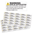 thumbnail image 1 of Innovative Haus 20 labels x 50 Sheets (1,000 Total) Risk of Suffocation Warning Label Keep Away from Children 2.4" x 1" Stickers, Self Adhesive Sticker Reduce Hazard., 1 of 11