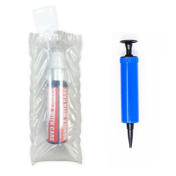 Innovative Haus 4" x 8" Inflatable Air Pillow Pouch. 50 Pack. Free Pump