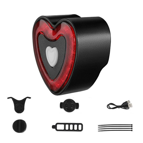 Innovative Heart Shaped Bicycle Tail Light with Easy Features 1