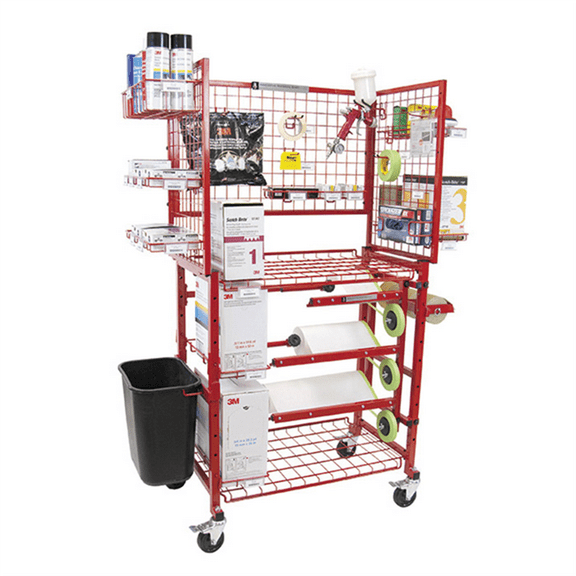 Innovative Tools & Tech I-MCWM Mobile Painters Prep Cart With Masker, 22 in L x 35 in W x 67 in H