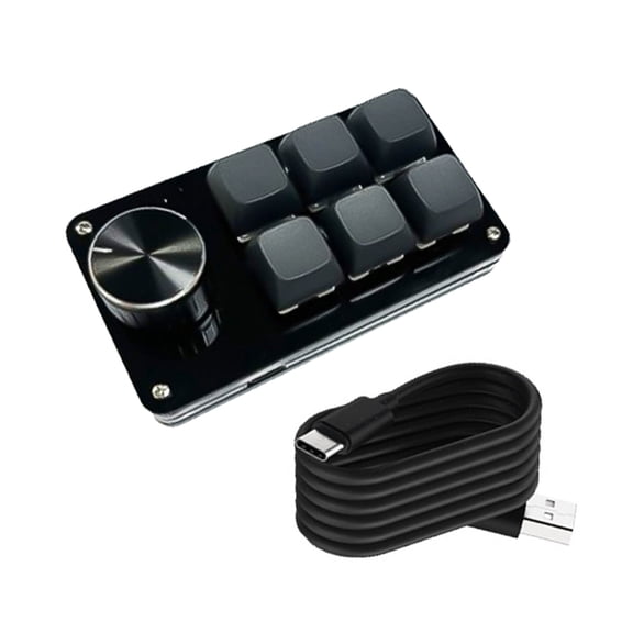 Innovative Keypad with Tailored Functions, Mechanical Gaming Keyboard with Intuitives Knob Control Keyboard