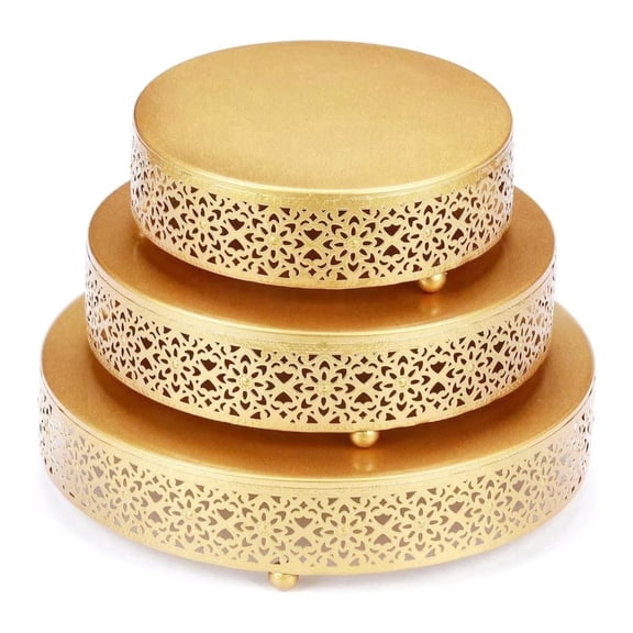 Innovative Life 3pcs Cake Stand, Perfect for Weddings, Birthdays, Baby Full-Moon Celebrations, and Anniversary Decorations