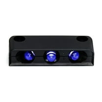 Innovative Lighting 003-2000-7 Surface-Mount 3 LED Step Light - Blue LED with Black Case
