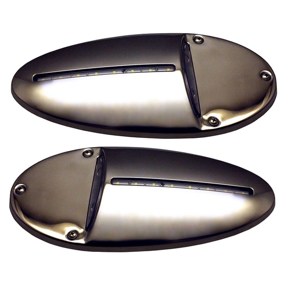 Innovative Lighting 585-0220-7 Led Docking Light- Mirrored Stainless Steel - Pair