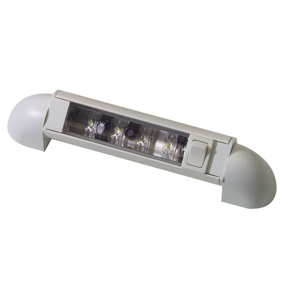 10" Adjustable Bunk Light White LED and White Case