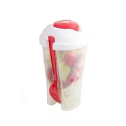 Innovative Living II-127 Salad to Go Specialty Food Storage, Red - Pack of 2