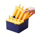 Innovative NEWKBO 8pcs Easy Release Ice Pop Molds with Quick Freezing