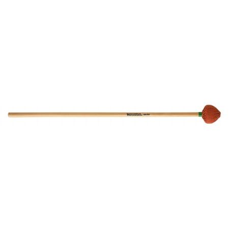 Innovative Percussion AA30 Hard Orange Cord Head Vibraphone & Marimba Mallets w/ Rattan Handles, Pair