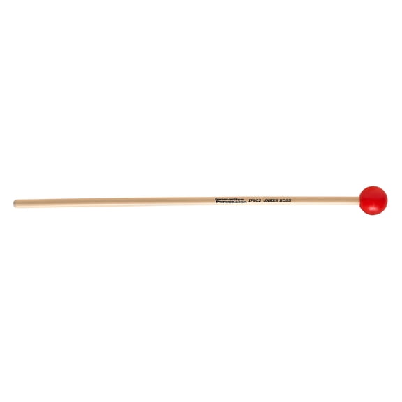 Innovative Percussion IP902 James Ross Series Medium Soft Red Mallets w/ Rattan Handles