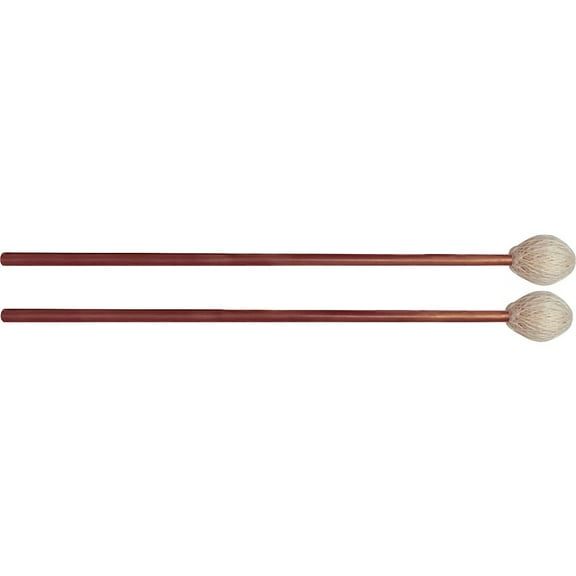 Innovative Percussion - IP1003 - Indoor/Outdoor - Hard Marimba Mallets - Off-White Yarn - Birch