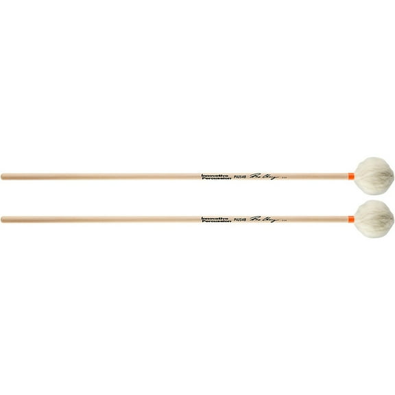 Innovative Percussion Medium Hard Marimba Mallets with Birch Handles and White Yarn Medium Hard