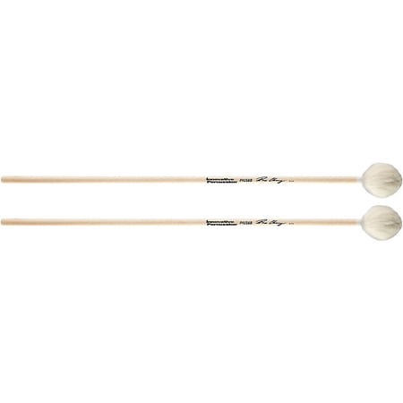 Innovative Percussion - PIUS6B - Very Hard Marimba Mallets - White Yarn - Birch