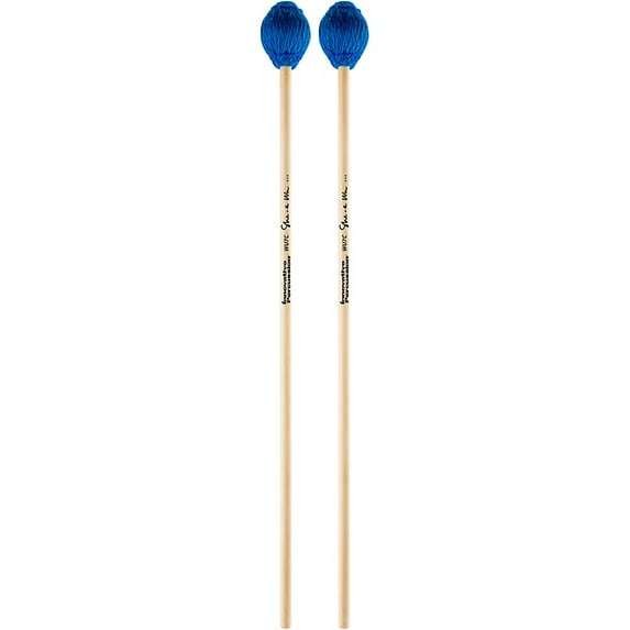 Innovative Percussion She-e Wu Series Birch Handle Marimba Mallets Extremely Hard Concerto Electric Blue Cord
