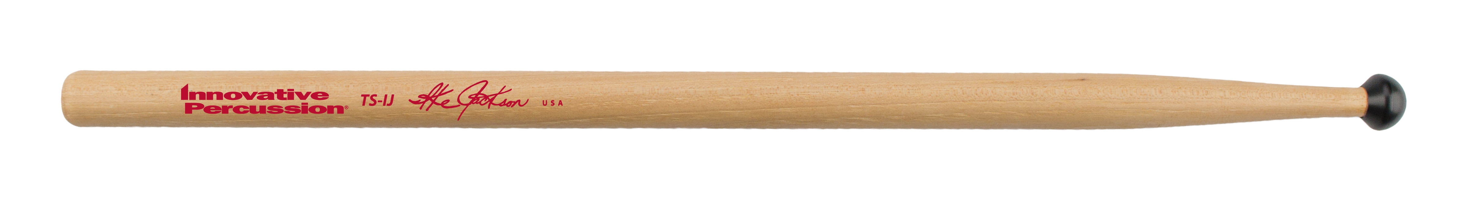 Innovative Percussion TS-IJ Ike Jackson Nylon Tip White Hickory Tenor Drumstick